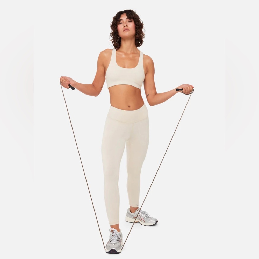 MATE the Label Organic Stretch Midi Legging in Bone